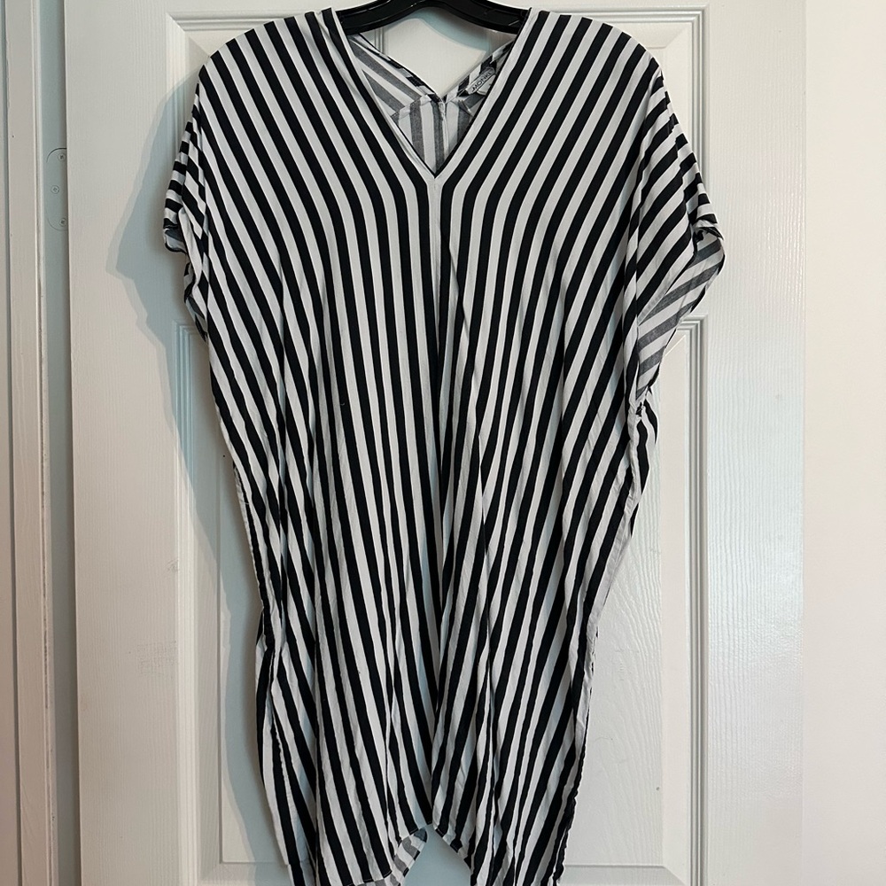 Black and White Striped Tunic